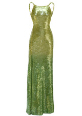 Adella Sequin Sleeveless Open Back Maxi Dress