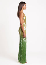 Adella Sequin Sleeveless Open Back Maxi Dress