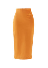 Apricot Pencil Skirt