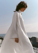 Calla Embroidered Floor-Length Silk Abaya