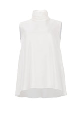 Calla High-Neck Silk Top