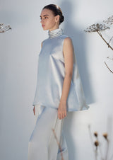 Calla High-Neck Silk Top