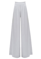 Calla Wide-Legged Silk Trousers