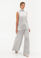 Calla Wide-Legged Silk Trousers