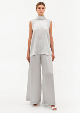 Calla Wide-Legged Silk Trousers