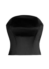 Crescent Satin Corset Top