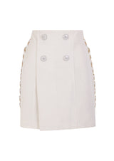 Cross-Over Chain Mini Skirt