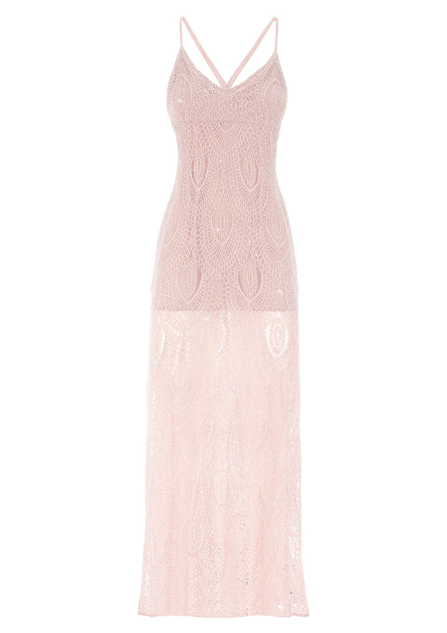 Monika Dimova - Crystal Embellished Lace Maxi Dress MADAMVOYAGE Monika Dimova - Crystal Embellished Lace Maxi Dress MADAMVOYAGE
