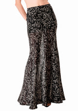 Cut-Out Silk Maxi Skirt
