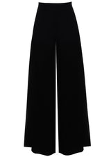 Dahlia Noir Velvet Palazzo Trousers