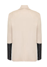 Detachable Collar Cotton-Mix Jacket