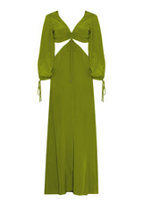 Dolce Vita Cut-Out Silk Maxi Dress