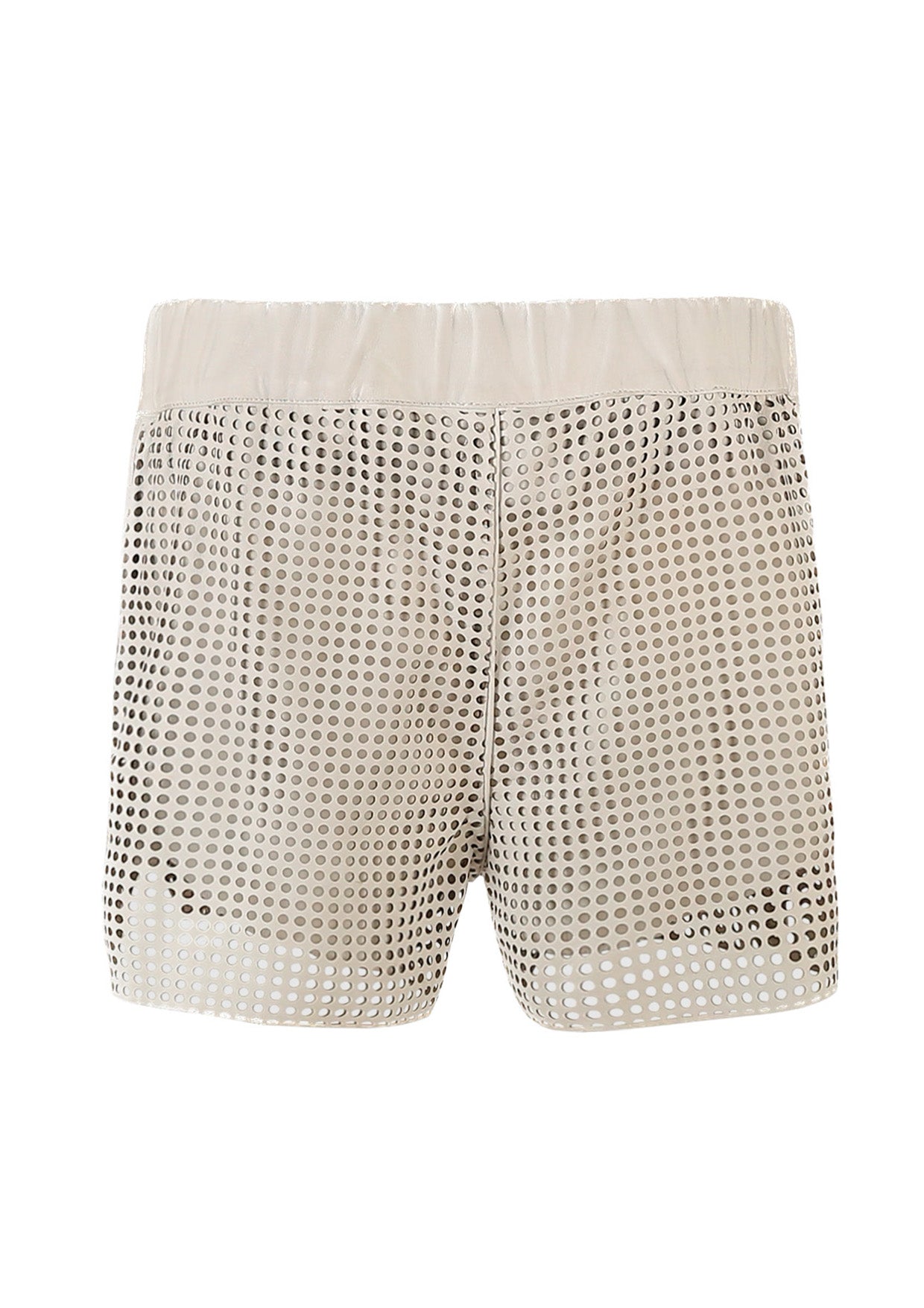 EbonyLaserCut-OutLeatherShorts