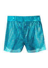 Ebony Laser Cut-Out Leather Shorts