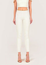 Gold Thread Embroidered Tweed Trousers