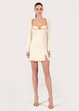 Gold Thread Mini Dress