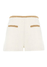 Gold Thread Tweed Shorts