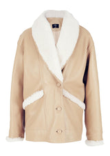 Hydra Oversized Shearling Leather Jacket