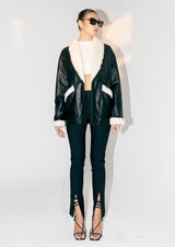 Hydra Oversized Shearling Leather Jacket