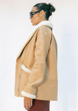 Hydra Oversized Shearling Leather Jacket
