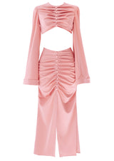 La Musa - Heart Cut-Out Satin Love Set
