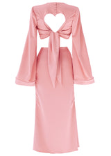 La Musa - Heart Cut-Out Satin Love Set
