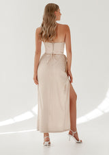 La Musa - Seashell Satin Corset