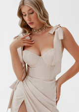 La Musa - Seashell Satin Corset