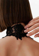 La Musa - Transparent Mesh Lace Bodysuit