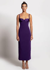 Maïa Sweetheart Satin Ankle-Length Dress