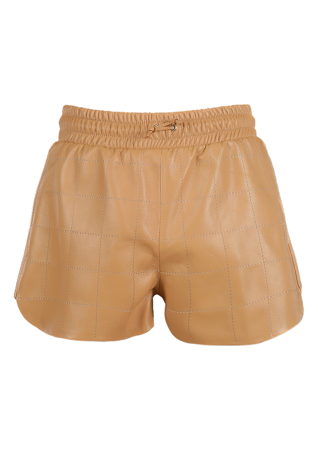 Double A Maple Quilted Leather Shorts MADAMVOYAGE