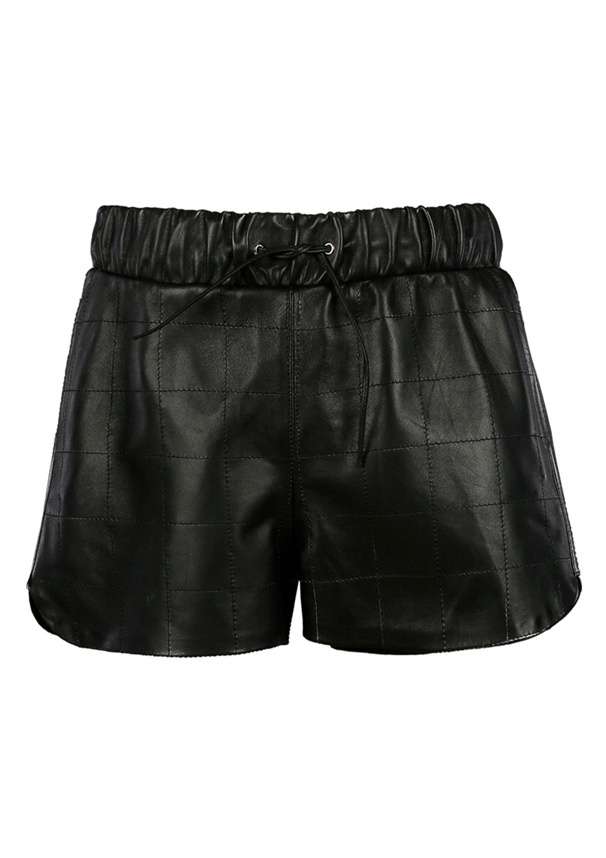 Double A Maple Quilted Leather Shorts MADAMVOYAGE
