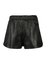 Maple Quilted Leather Shorts