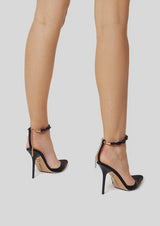 Mila Crystal-Studded Strap Stiletto Heel