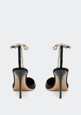 Mila Crystal-Studded Strap Stiletto Heel
