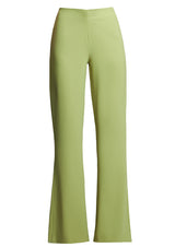 Mila Structured Flared Crepe Trousers