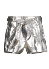 Moonbow Removable Belt Leather Shorts-1