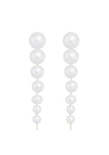 Moonlight Pearl Gold Drop Earrings