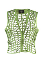 Phoenix Eyelet Leather Vest