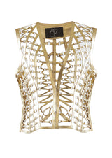 Phoenix Eyelet Leather Vest