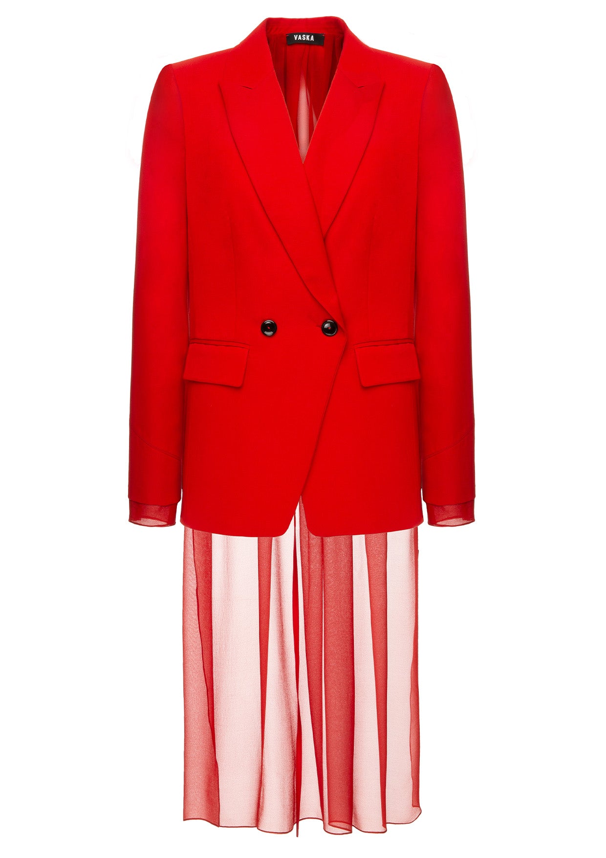 Red on sale sheer jacket