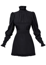 Rose Open-Back Silk Mini Dress
