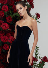 Rudbeckia Noir Off-Shoulder Corset Silk-Mix Jumpsuit