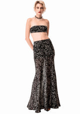 Silk Chiffon Crop Top