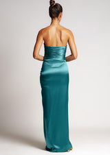 Sirena Cut-Out Silk Maxi Dress