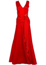 Sonata Silk Draped Dress