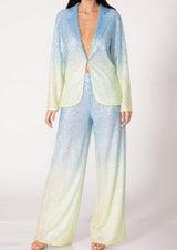 Sun Sequin Oversized Blazer