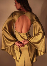 Thalia Bell Sleeve Cut-Out Maxi Dress