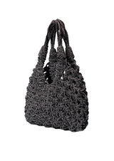 Vannifique Crystal-Studded Woven Handbag
