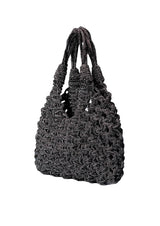 Vannifique Crystal-Studded Woven Handbag